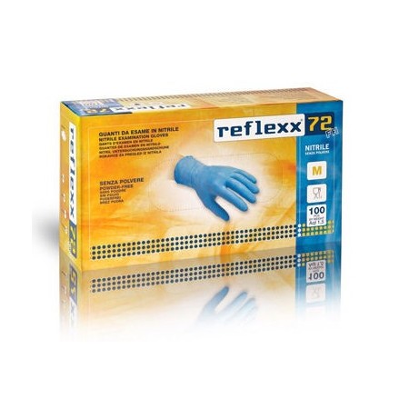 GUANTI IN NITRILE BLU MEDIA CONF.100 PZ.